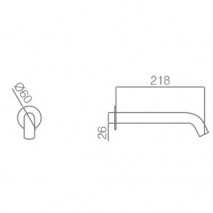 Grifo Empotrado Lavabo Milos GLIS045NG 2