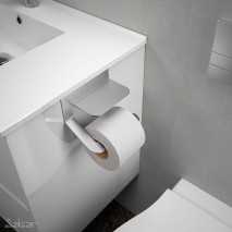 Soporte para portarrollos Negro