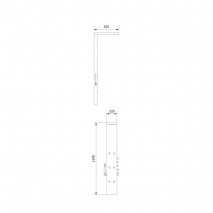 Columna hidromasaje termostática 154 cm DUPLO Inox cromo 17863 2