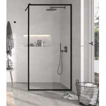 Mampara hoja fija FR103 Decorado perimetral negra