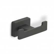 GEDY 44261400200 ATENA Percha Doble Negro Mat