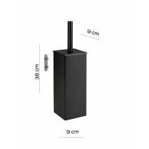 GEDY 44340314200 ESCOBILLERO DE PARED TESEO NEGRO MATE 2