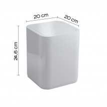 GEDY 63092200900 PAPELERA 8 lt SEVENTY BLANCO 2