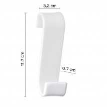 GEDY 20250200900 PERCHA PARA RADIADOR MERLINO BLANCO 2