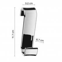 GEDY 20251300900 PERCHA PARA RADIADOR MERLINO CROMO 2