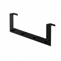 GEDY 21231400100 PERCHA MÚLTIPLE PARA PUERTA 40mm NEGRO MATE