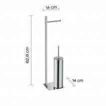 GEDY TR321300000 COLUMNA DE PIE TRILLY CROMO 2