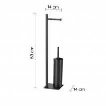 GEDY TR321400000 COLUMNA DE PIE TRILLY NEGRO MATE 2