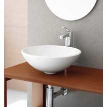Lavabo Porcelana Bol Blanco Brillo Sin Rebosadero Ø45