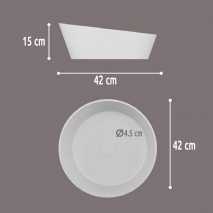 Lavabo sobre encimera 42ø Solid Surface Arena 2