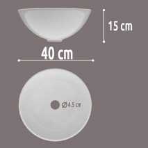 Lavabo sobre encimera 40ø Solid Surface Bol ArtandBath 2