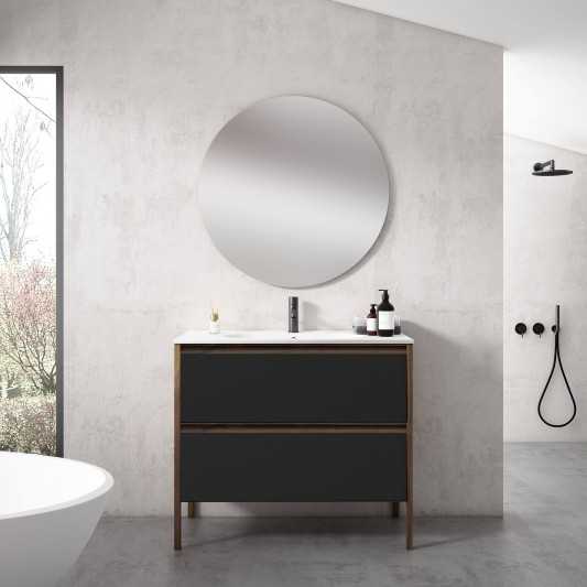 Mueble de baño con patas ICON 2 cajones de Visobath 80-100-120