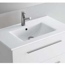 Lavabo encastrado SENO CENTRADO de cerámica