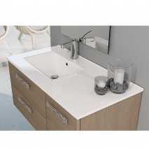 Lavabo encastrado de SENO DESPLAZADO de cerámica Thin 2