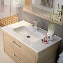 Encimera con lavabo cerámica brillo Etna