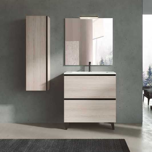Pack de oferta mueble de baño con patas Granada de Visobath con patas 60-80-100 Laminado