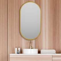 Espejo Ovalado B-926 de 50x90cm Oro