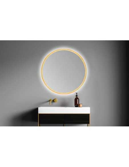 Espejo circular led B-953 Oro