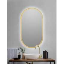 Espejo Ovalado led B-950 Oro