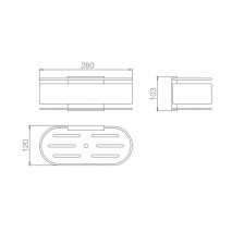 JABONERA IMEX MOD. ANGA BLANCO MATE ADN008/BL 2
