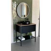 Mueble de baño con patas ICON 1C de Visobath con lavabo sobre tapa 80-100-120