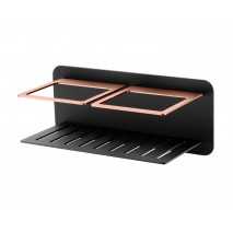 JABONERA IMEX MOD. IMAN NEGRO / ORO ROSA ADI011/NOR