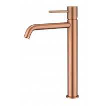 Monomando lavabo alto oro rosa cepillado serie Monza BDM039-3ORC