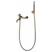 Kit baño/ducha oro rosa cepillado serie Monza BDM039-4ORC