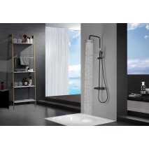 Conjunto ducha termostático negro mate serie Monza BTM039/NG 2