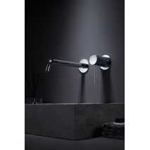 Grifo de lavabo empotrado cromado serie Monza GLM039 2