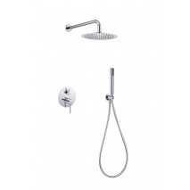 Conjunto ducha empotrado monomando cromo serie Monza GPM039