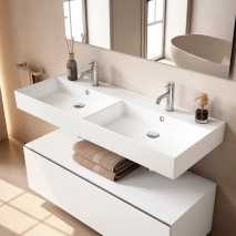 Lavabo cerámica LILA de 120 - 2s cm de Visobath