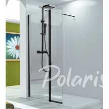 Mampara fija + hoja de 40 Negra Polaris PL524