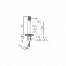 Grifo bide monomando Line BDD038-2 2