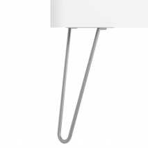 Juego de 2 patas de 33 cm cromo Uniiq