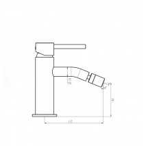Grifo monomando Bide SIRIO cromo 3171 2