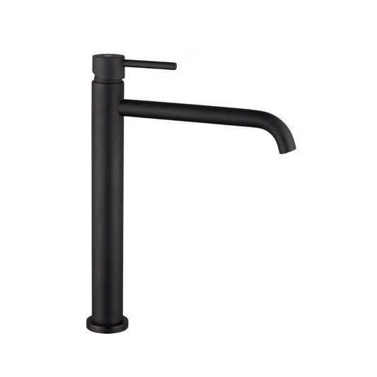 Grifo de lavabo de caño alto Sirio negro mate 3172NG