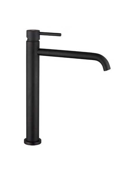 Grifo de lavabo de caño alto Sirio negro mate 3172NG