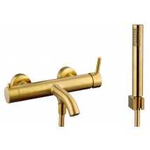 Grifo monomando para bañera SIRIO Oro cepillado 3173OR