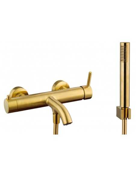 Grifo monomando para bañera SIRIO Oro cepillado 3173OR