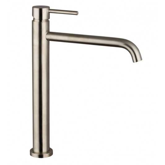 Grifo de lavabo de caño alto Sirio níquel cepillado 3172NK