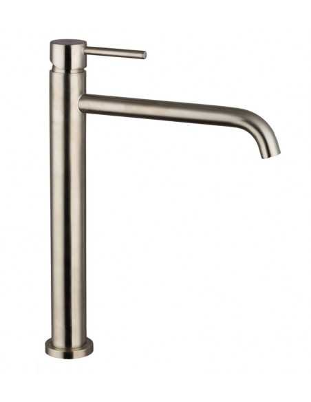 Grifo de lavabo de caño alto Sirio níquel cepillado 3172NK