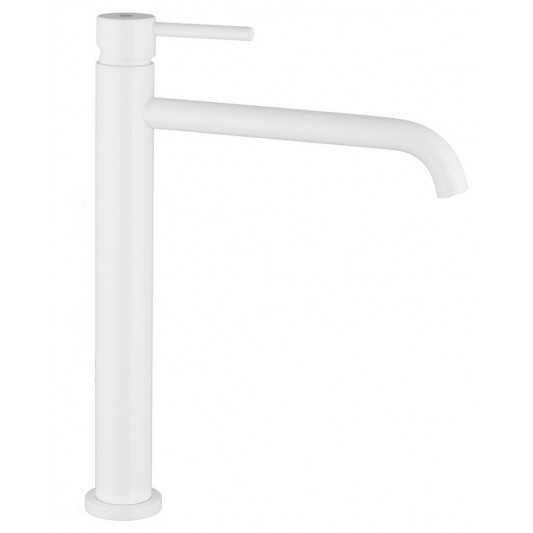 Grifo de lavabo de caño alto Sirio blanco 3172BL