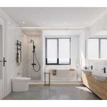 Grifo de ducha monomando Infinite negro de Sky Bath 2