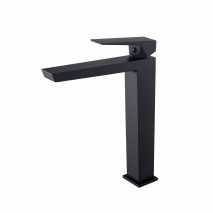 Grifo monomando lavabo alto Infinite negro de Sky Bath