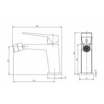 Grifo monomando lavabo bidé Infinite cromo de Sky Bath 2