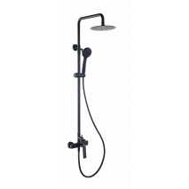 Conjunto de ducha monomando Glory negro cristal de Sky Bath