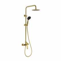 Conjunto de ducha monomando Glory oro cepillado de Sky Bath