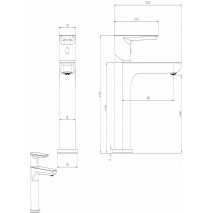 Grifo lavabo monomando Nature cromo de Sky Bath 2