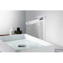 Grifo lavabo alto monomando Army níquel cepillado de Sky Bath 2
